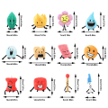 Miniatyrbild 2 av 5: Battle For Dream Island Plysch, Söt Tecknad Mini Bfdi Plysch Leafy Flower Firey Teardrop Små Mjuka Gosedjur Plysch Doll Presenter För Pojkar 3-6 Ye Water