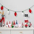 Miniatyrbillede 4 af 5: Julegnom Adventskalender Gnomen Plyslegetøj Adventskalender Sjov Nedtællingskalender 24 Dages Nedtælling Julepynt Gnomen Dukke Samleobjekt C