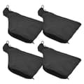 Savsmulds pose, sort støvopsamlerpose med lynlås og trådstativ, til 255 model geringssav Black 4Pcs