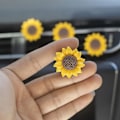 Miniatyrbild 4 av 5: Solros Bilventil Luftfräschare, Bil Luftfräschare Vent Clip, Solros Bil Luftventil Doftklämmor, Söta Bil Luftfräschare Tillbehör Dekorationer