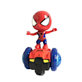 Miniatyrbild 2 av 5: Superhjälte 360 Graders Rotationsrobot Leksak Spiderman Actionfigurer Elektrisk Bil & Dock Interaktiv Belysning & Ljudleksaker Pojkar Flickor Present