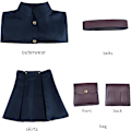 Miniatyrbilde 7 av 7: Anime Nobara Kugisaki Cosplay Kostyme, Zenin Maki Uniform Skjørt Frakk Uniform Kostyme Sett Karneval Fest Antrekk Black XL