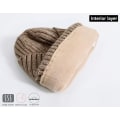 Miniatyrbillede 4 af 6: Dame Hue Hat Unisex Vinter Manchet Almindelig Hat Blød Varm Strikket Beanies Cap brown