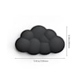 Miniatyrbild 4 av 5: Molnformad Handledsstöd för Tangentbord Mjukt Läder Memory Foam Handledskudde För Enkel Skrivning Smärtlindring Black