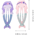 Pikkukuva 2 / 8: 15 kpl Mermaids-hiuspidikkeitä tytöille Söpöt tyttöjen hiuspidikkeet Barrette-mermaids-hiuspidikkeet Kynsipidikkeet paksulle hiukselle Pienet hiuspidikkeet