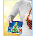 Miniatyrbillede 3 af 4: Pakke med 12 5D DIY Diamantmaleri Jul Thanksgiving Hilsener