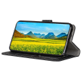 Miniatyrbilde 3 av 5: For Nokia C12 4G/C12 Pro/C12 Plus ripebestandig PU-lær lommebokveske stativ flip telefondeksel Black