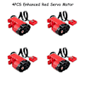 Miniatyrbilde 1 av 5: Moc Power Functions Motorpakke M/l/xl/servo Motor Mould King Forbedret Aa Aaa Batteriboks Tekniske Deler Diy Bil Lastebil Power Up 4 Servo red