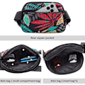 Pikkukuva 4 / 7: Fanny Pack miehille ja naisille, vedenpitävä vyölaukku, pieni vyölaukku, säädettävällä hihnalla matkustamiseen, kuntoiluun ja urheiluun