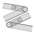 Miniatyrbilde 5 av 5: 4 stk Goniometer Fysioterapi Rotasjon Protraktor Fysioterapi PVC For Fysioterapi, Sport