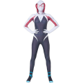Miniatyrbilde 4 av 5: Spiderman Bodysuit Superhero Gwen Stacy Cosplay Kostyme Jumpsuit Maske Dress Jenter Kvinner Bodysuit Halloween Voksen Barn 120