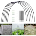 Miniatyrbild 1 av 5: Växthusbågar för nät, växthusbågar växthusram, växthusram växthusbågar, gör-det-själv växthusbåge hus kit, polytunnel stödram för trädgård 18pcs (6 Pieces)