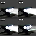 Miniatyrbilde 4 av 7: Front sykkellys syklus frontlykt 3 LED sykkellys sykling sykkeltåke frontlykt natt sikkerhetslampe svart sykkellys sikkerhet og enkel montering for landeveissykkel