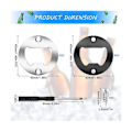 Miniatyrbild 2 av 5: Flasköppnare Inserts Kits Rund gör-det-själv Flasköppnare Hårdvara Kit Gör-det-själv Ölöppnare Rund själv-flasköppnare silverblack