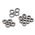 Miniatyrbillede 1 af 5: 16 stk. kuglelejesæt til Tamiya Tt02 Tt-02 Tt02d Tt-02d 1/10 Rc bilopgraderingsdele tilbehør