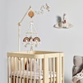 Miniatyrbillede 4 af 5: Baby Musikuro med Roterende Kroge, Sengemobil Motor, Baby Musikboks Spinner med 3 Tilstande, Musikuro Motor med 35 Vuggeviser