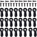 Miniatyrbillede 1 af 5: Billedramme Drejeknap Fastgørelsessæt, 100 STK Billedramme Bagside klips Fotoramme Hardware C black