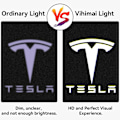 Miniatyrbillede 4 af 5: Dørlogo Projektorlys Velkomstlys Trinlys Til Tesla Model 3 Model Y Model S Model X Billedørslys Tesla Lys Tesla Tilbehør, 4 Stk/pakke