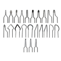 Miniatyrbilde 1 av 5: 23 stk/parti Pyrografi Maskin Tips 1,0 mm Tykkelse For 50w Pyrografi Maskin Silver