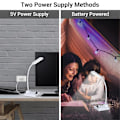 Miniatyrbillede 3 af 5: Loddeøvelseskit LED-skrivebordslampe med justerbar lysstyrke, DIY elektroniske loddeprojektsæt As Shown