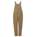 Miniatyrbilde 4 av 5: Dame Overaller Casual Løse Buksedresser Romper Baggy Playsuit Bomull og Lin Jumpsuit Khaki M