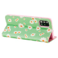 Miniatyrbilde 5 av 5: Daisy Pattern Flash Powder Telefondeksel Kortholder Lærskall for Samsung Galaxy A51 SM-A515/M40S