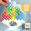 Miniatyrbillede 1 af 5: Balancing Blocks Game - Tetra Tower Stacking - 48 stk - Splinterny