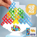 Pikkukuva 1 / 5: Balancing Blocks Game - Tetra Tower Stacking - 48 kpl - Upouusi