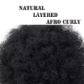Pikkukuva 2 / 5: Afro Puff -poninhäntä, synteettinen lyhyt afrokihara kihara afrolettipidennys, hiuslisäkkeet, nutturahiustenpidennykset