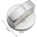Miniatyrbild 2 av 5: 6 st universella metallvred för gasspis 6 mm universella vridknapp för gasspis spis hög kvalitet
