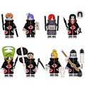 Miniatyrbild 1 av 4: 8 st Minifigurer Naruto Serietidnings Samlarobjekt Byggklossar Leksaker För Barn