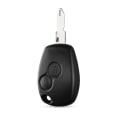Miniatyrbillede 3 af 5: 2 knappers bil fjernbetjening nøgle etui skal fob til Renault Duster Clio Dacia 3 Twingo Logan Sandero Modus med Ne72 ubeskåret klinge With Silicone Case 3