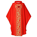 Pikkukuva 1 / 4: Seremonian Chasuble - Messuasuut - Robe - Pappi Cosplay - Puku Red One Size-Other