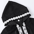 Miniatyrbillede 6 af 6: Halloween Kostumer til Kvinder, Trykt Hættekappe, Unisex Kappe, Middelalderlig Lang Kappe med Snørebånd, Halloween Kappe, Kappeformet Kostume