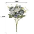Miniatyrbillede 5 af 5: Kunstige pæoner - naturtro blomsterdekoration til hjem og fest Green