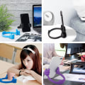 Miniatyrbild 5 av 5: 2 st tummen upp mobiltelefonhållare för skrivbord, universell flexibel mobiltelefonhållare för surfplatta 2Pcs Black