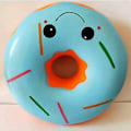 Miniatyrbild 4 av 5: 10 tum Stor Långsamt Stigande Squishy Leksaker, Jätte Donut Jumbo Långsamt Stigande Doftande Super Mjuk Pressa Squishy Mat Leksaker Stressavlastning Presentkollektion (blå