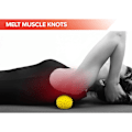 Miniatyrbillede 5 af 5: Piggede massagebolde til fødder, ryg, muskler - 3 bløde til faste piggede massagerulleboldsæt til plantar fasciitis, triggerpunktsterapi, træning, yoga