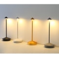 Miniatyrbild 3 av 5: Dimbar LED-bordslampa i aluminium, IP54-skydd, för inomhus-/utomhusbruk, H29cm, - Shaka