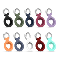 Miniatyrbillede 3 af 5: Apple Airtag Læder Etui Cover Til Air Tag Nøglering Holder Ærme Skal Tracker Blue Grey