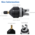 Miniatyrbilde 2 av 5: Oppblåsbar båt SUP pumpe adapter luftpumpe konverter, multifunksjonsventil adapter, luftventil adapter pumpehodekontakt