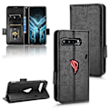 Pikkukuva 1 / 4: Asus ROG Phone 3 Strix / 3 ZS661KL Symmetrinen Kolmio Nahkainen Puhelinkotelo