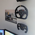 Miniatyrbild 4 av 5: Väggmonteringsfäste för ratt med skruvar för FANATEC-rattar, tillbehör för fästbeslag