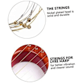 Miniatyrbild 3 av 5: 16-pack Lyre Harp Strängar Ersättningsmetallsträngar för Lyre Harp