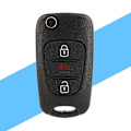 Miniatyrbilde 4 av 4: Svart 3-knapps erstatningsnøkkelskall for KIA Soul New LJ