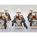 Miniatyrbillede 4 af 5: Star Wars Fase 2 212th Airborne Clone Troopers Faldskærmsudspringere Brugerdefinerede Minifigurer