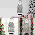 Miniatyrbillede 4 af 4: Julekalender 3d Julemand Filt Julekalender Med 24 Dages Lommer Jule Nedtælling Grå
