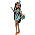 Miniatyrbillede 2 af 3: Mattel - Monster High Day Out Cleo De Nile Modedukke med Blå Kjole  [SAMLEROBJEKTER] Papirdukke USA import