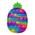 Miniatyrbillede 1 af 2: Stuff Certified® Pop It - Vasket Fidget Anti Stress Legetøj Boble Legetøj Silikon Ananas Regnbue