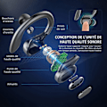 Pikkukuva 2 / 5: Langattomat urheilukuulokkeet, langattomat kuulokkeet mikrofonilla Bluetooth, Hi-Fi stereo Bluetooth-kuulokkeet urheiluun, työhön